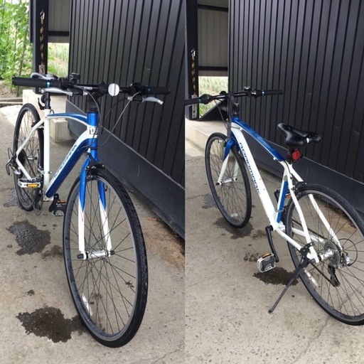 h-435△ y 岐阜発/ROAD MARK/クロスバイク/2×7段変速/700×28c/自転車/480mm/走行確認/Fギヤ変速不可