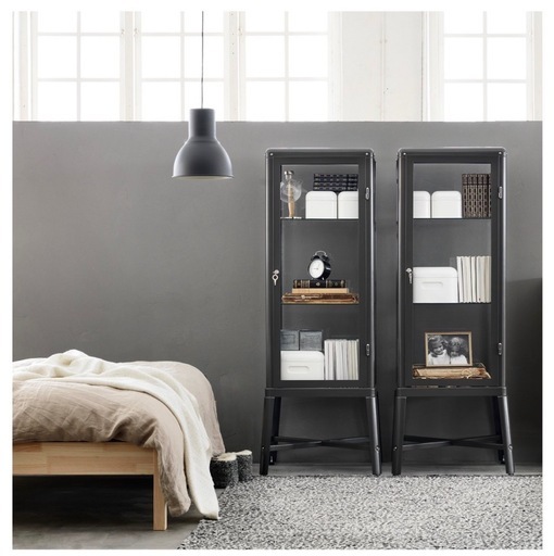 IKEA ファブリコール ガラス扉 ショーケース