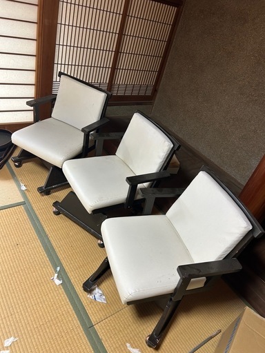 椅子3脚セット (らい) 米子の椅子《ダイニングチェア》の中古あげます 