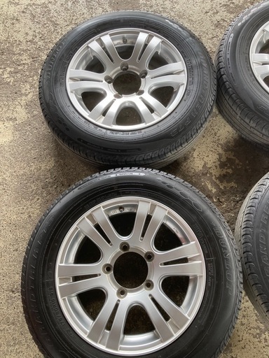 JB23W スズキ ジムニー アルミホイール付き 夏タイヤ 4本セット ダンロップ グラントレックPT3 
175/80R16 202