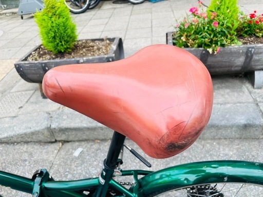 『ＳＡＬＥ　３０％』　折りたたみ自転車　２０インチ　6変速　カゴ　付き　緑　配達可能 折りたたみ自転車 20インチ カゴ付き シマノ6段変速ギア カギ・ライト 