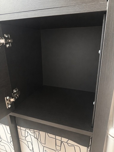 IKEA KALLAX カラックス 収納棚 扉付き ブラックブラウン