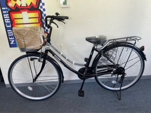 【新車】軽快車 ママチャリ 26インチ シルバー AZUSA 🉐新車26インチ 🚲軽快車通勤通学に🉐 (アズササイクル) 鉄道博物館の