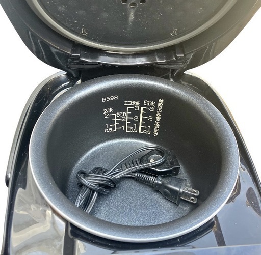 【美品/20年製】象印 マイコン炊飯ジャー 極め炊き NL-BV05-BA 3合炊き 5mm黒厚釜 パンメニュー搭載 クリーニング