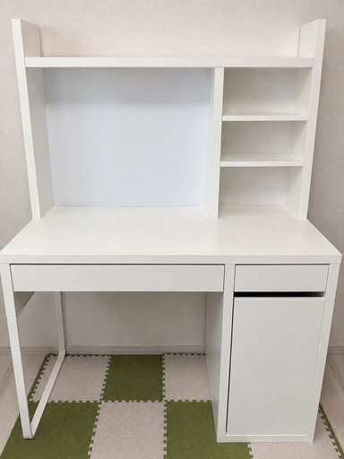 美品】IKEA MICKE勉強机 ホワイト (ななーん) 枚方のテーブル《学習机 