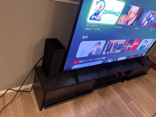 モダンデコ モルタルブラック テレビボード