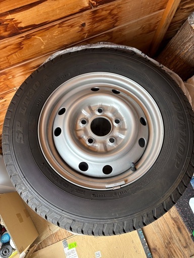 【美品】ダンロップ 夏タイヤ 175/80R14 4本セット 鉄ホイール付き 2020年製 引取限定 