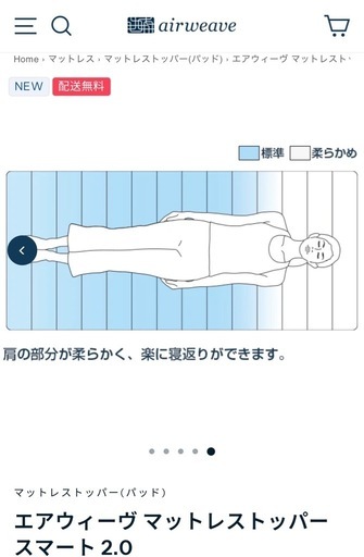エアウィーヴ マットレストッパー スマート 2.0シングル お譲りします
