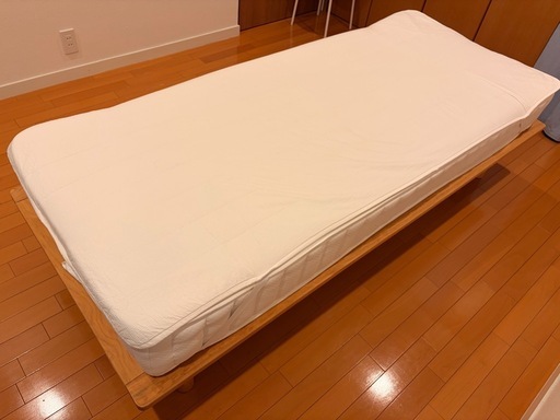 無印良品　2台分（木製ベッドフレーム・木製脚26cm）