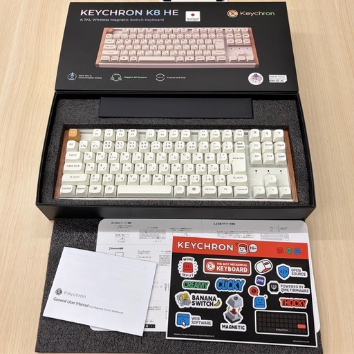 Keychron K8 HE ワイヤレスキーボード JISレイアウト