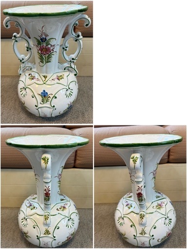 GO-1927】花瓶 花器 フラワーベース ドマン イタリア製 (フォニ) 尾道 