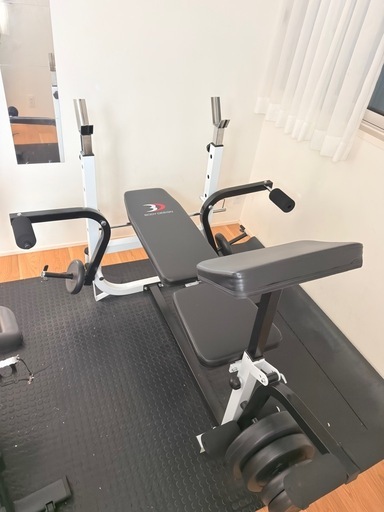 ホームジム ベンチプレスセット レッグエクステンション付き