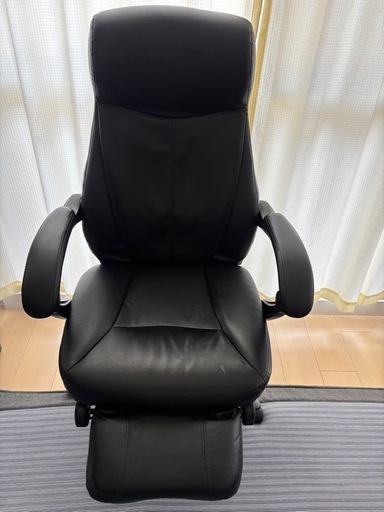 
IKEAデスク100×60＋オーヤマ リクライニングチェア セット