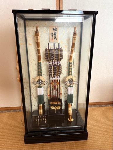 （美品）五月人形、羽子板、破魔弓