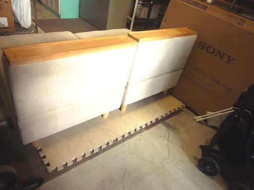 ソファ ユニットソファ ２人掛け ベージュ系 横幅 約140cm 中古 ソファー 長椅子 札幌市東区 新道東店
