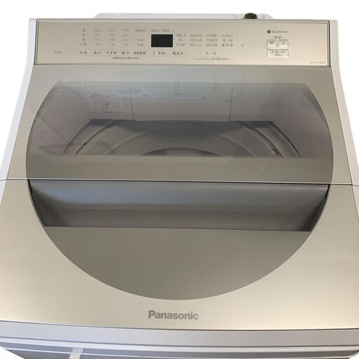 26G067_ｼﾞ Panasonic パナソニック 全自動洗濯機 NA-FA100H7 10kg 2019 