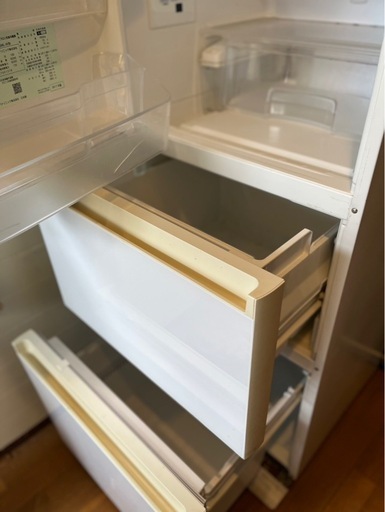 パナソニック冷蔵庫2017年製　NR-C37FGML-W