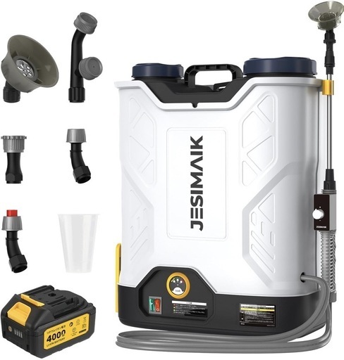 電動噴霧器 18L 充電式 4.0Ahバッテリー 自動撹拌機能 超軽量3.6kg