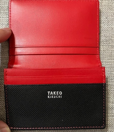 タケオキクチ 名刺入れ アミーゴ TAKEO KIKUCHI カードケース 牛革 本革 レザー