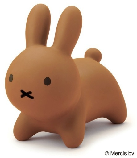 ブルーナボンボンラビットブラウン (ゆゆ) 鯖江のおもちゃ《ぬいぐるみ 