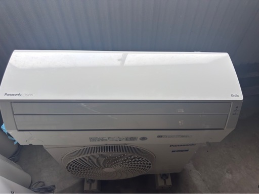 美品！2021年製 パナソニック エアコン 6畳用 CS-221DFL-W リモコン付