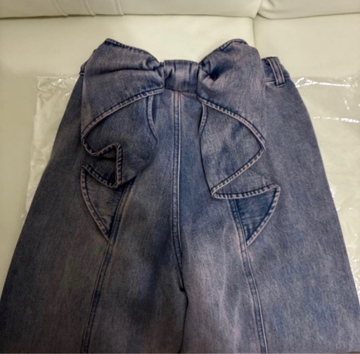 RESEXXY バックリボンデニムパンツ　Sサイズ