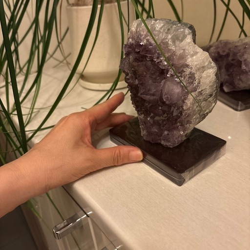 天然石ブラジル産 天然アメジストジオード｜紫水晶晶洞｜開運・浄化 新品！ブラジル産　運気アップ！アメジスト！パワーストーン　浄化