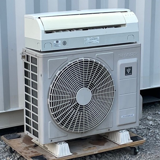 取付け可 ! !◇シャープ 18畳用 2017年製 プラズマクラスター 内部洗浄 部屋干し200Vエアコン AY-G56DM保証付き！