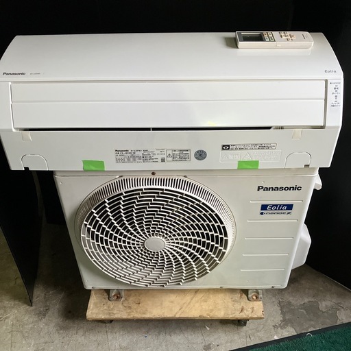 取付込、保証付、パナソニック2020年2.2kw6畳用