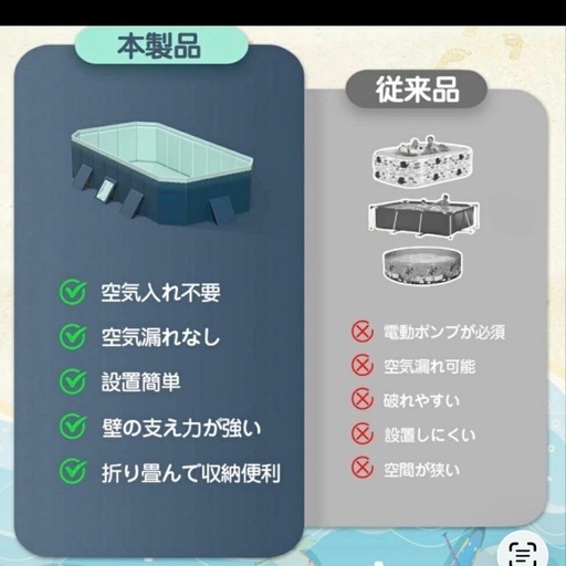 折りたたみプール（新品未使用）