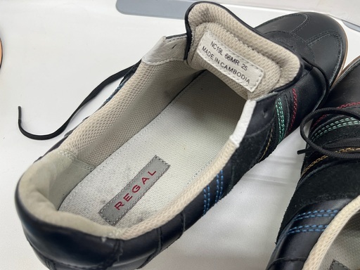REGAL リーガル レザースニーカー 66MR 25.0cm - メルカリ ☆ドリーム2号館☆REGAL/レザースニーカー/NC19L 66MR/BK/25.0cm 【ジモティー割引対象商品】