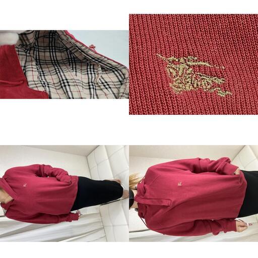BURBERRY LONDON バーバリー ロンドン パーカー フーディー ノバチェック ホースロゴ コットン100% ボルドー Lサ BURBERRY LONDON バーバリー ロンドン パーカー フーディー ノバ 