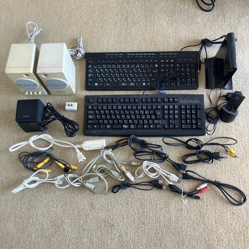 キーボード、スピーカー、配線コード類 (m) 藤代のPCパーツの中古 