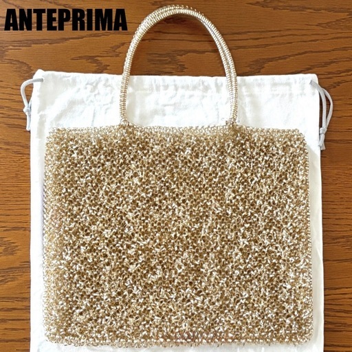 【極美品】ANTEPRIMA アンテプリマ ワイヤーバッグ ハンドバッグ シルバーゴールド③