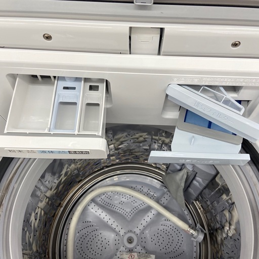 SHARP 8.0kg 洗濯機（乾燥機能付）【リサイクルフカツ岡崎倉庫店】260719Y-7