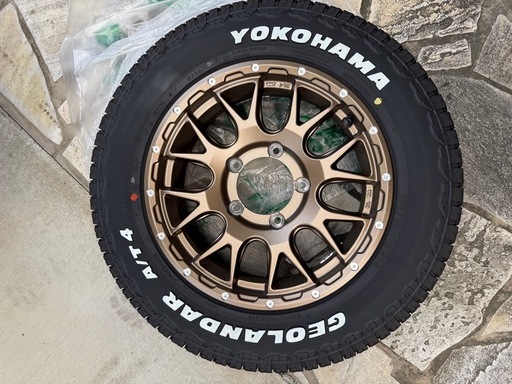 【タイヤホイール】 JB64W 軽ジムニー　ホワイトレター　社外ホイール