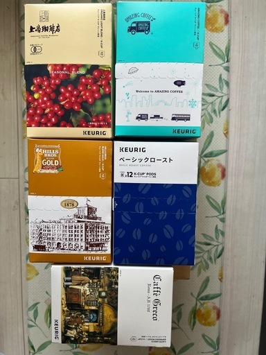 キューリグ　コーヒーカプセル　５種　