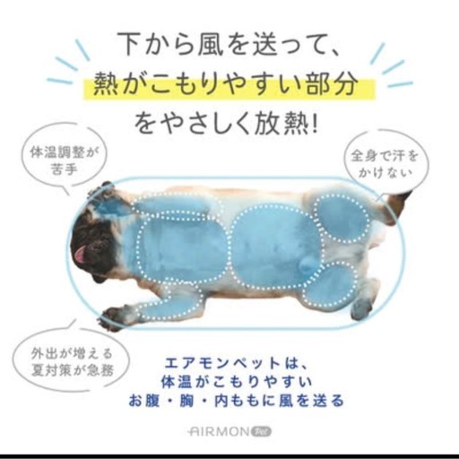 エアモンペット用ファンバギーファン扇風機