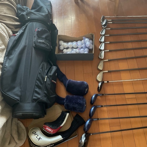 ゴルフバッグセット一式他プラスゴルフボールなどなど 