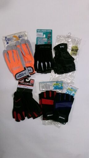 有名メーカー　フィッシンググローブ６点セット　釣り具　未使用品