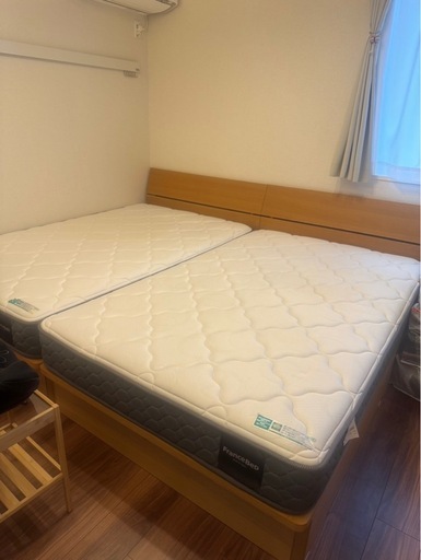 激安FranceBed ベッド マットレス セミダブル2個セット (ゼロ 
