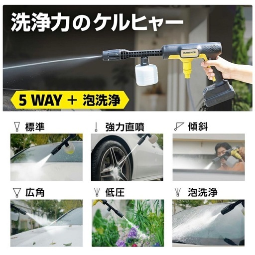【使用1回のみ】ケルヒャーハンディ高圧洗浄機