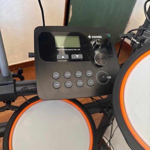 Donner 電子ドラム DED-100 メッシュパッド 5ドラム3シンバル 付属品あり