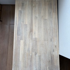 美品】unico MANOA（マノア）ローテーブル 120cm｜天然木・収納棚付き