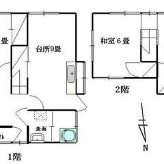 🏠🐶🐈ペット飼育相談可　駐車場1台無料　3DK賃貸戸建て　家賃80,000円　南区向新町🏠🐶🐈 - 福岡市