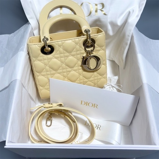 【美品】レディディオール LadyDior バッグM0538ONGE M36Y