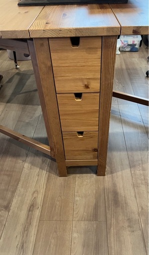 IKEA ダイニングテーブル折りたたみ可能 (さぶ) 中庄のテーブル