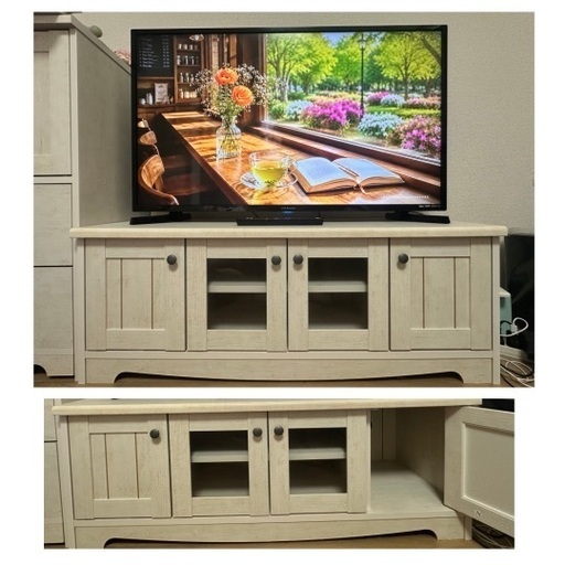 ニトリ テレビ台（ローボード リズバレーSLMN42V） (ローズ) 清輝橋の