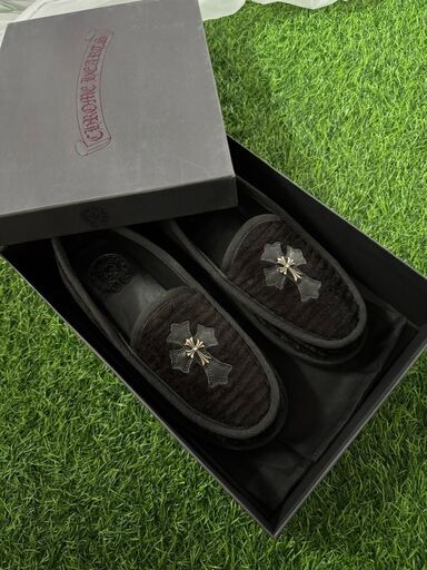 クロムハーツ ダガー SLIPPER スリッポン コーデュロイ 41 (コウジ177