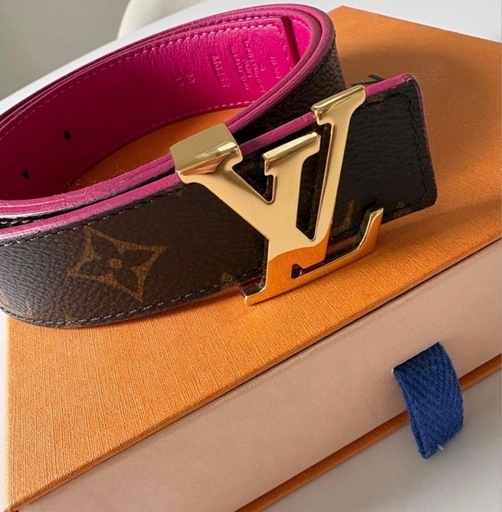 美品】Louis Vuitton ベルト モノグラム ピンク (K) 寒川の服